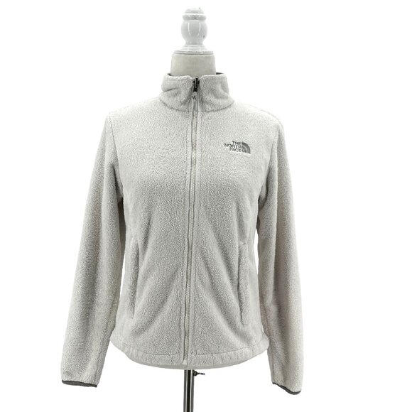 The North Face Jackets & Blazers - The North Face Fleece White Zipper Jacket Womens Small